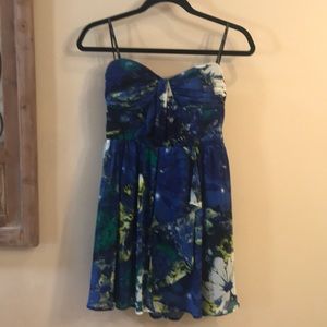 Cute XOXO Floral Strapless Dress